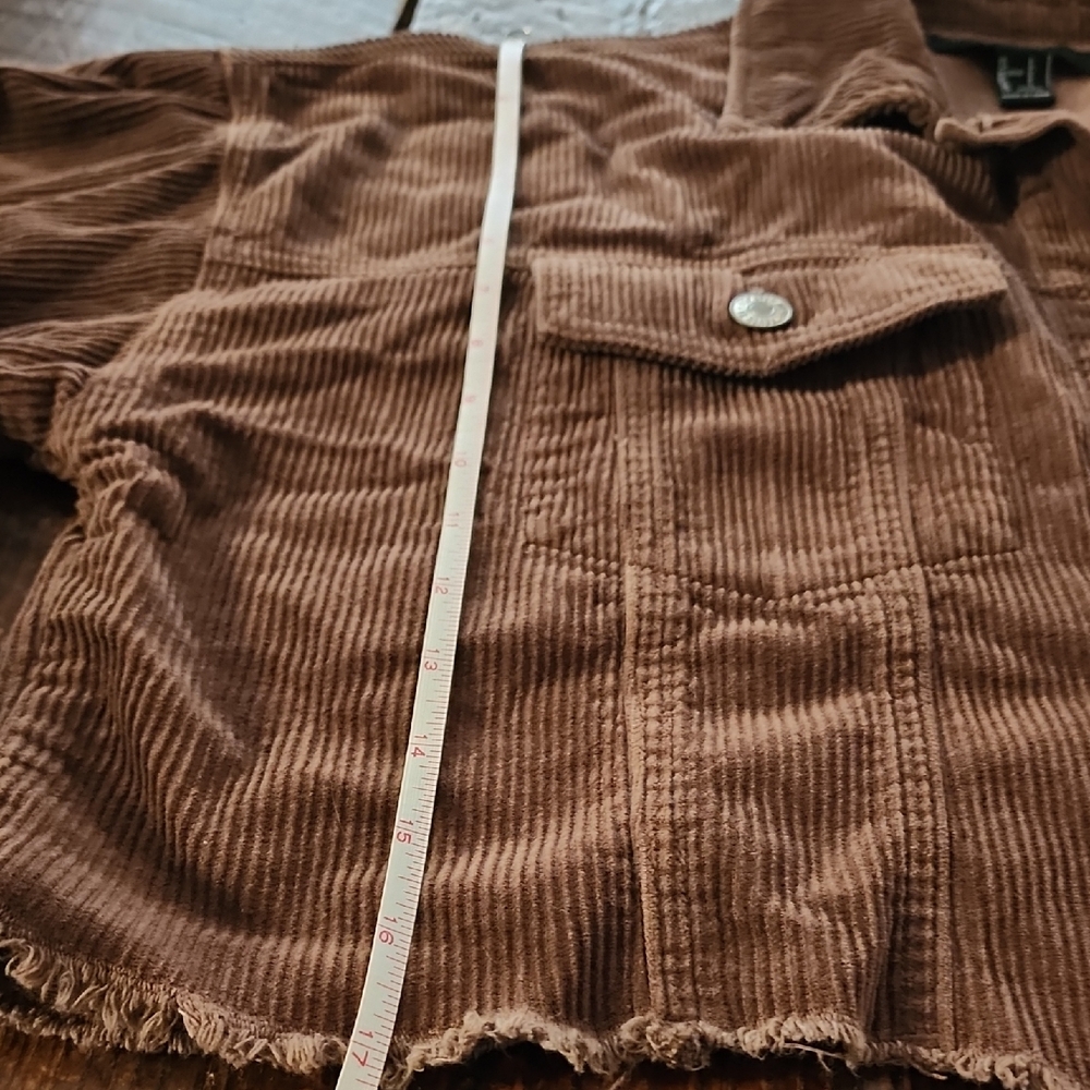 Forever 21 Brown Corduroy Jean Jacket - Picture 4 of 6